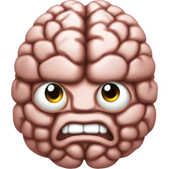Brain with a boba emoji