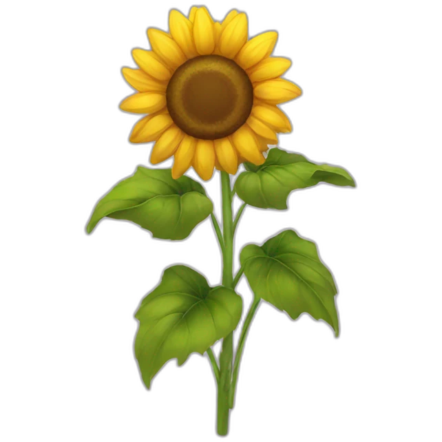 Sunflowers with a bow emoji