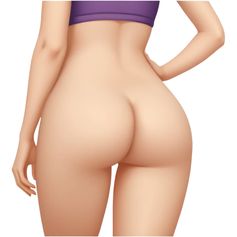 Femme blanche fesse  emoji