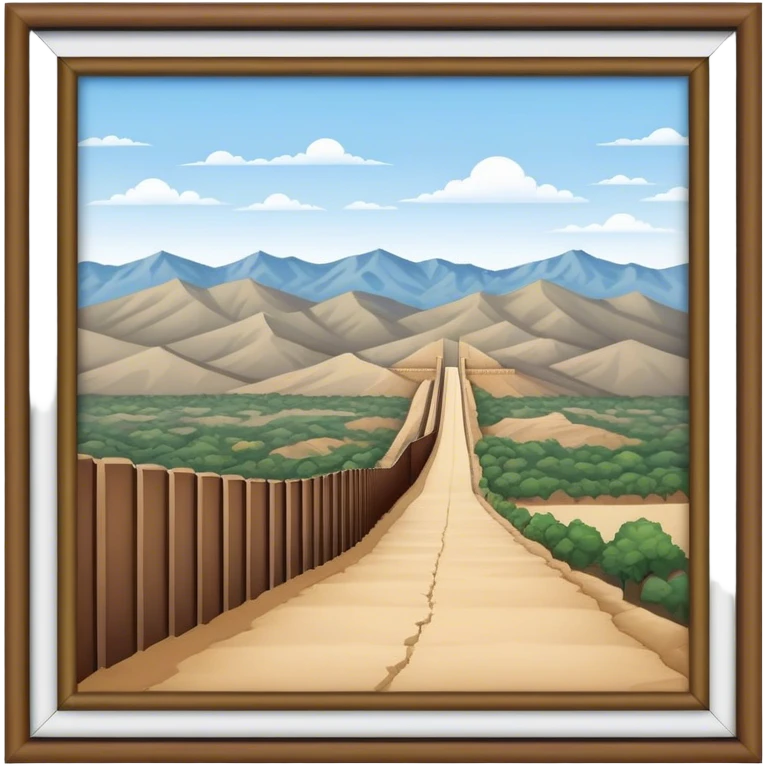The southern us border wall emoji