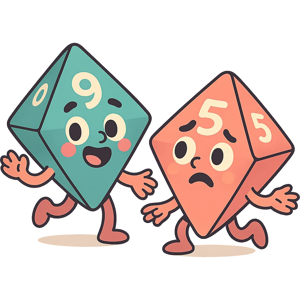 pair of ten-sided dice (d10) emoji