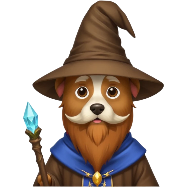 Dog wizard emoji