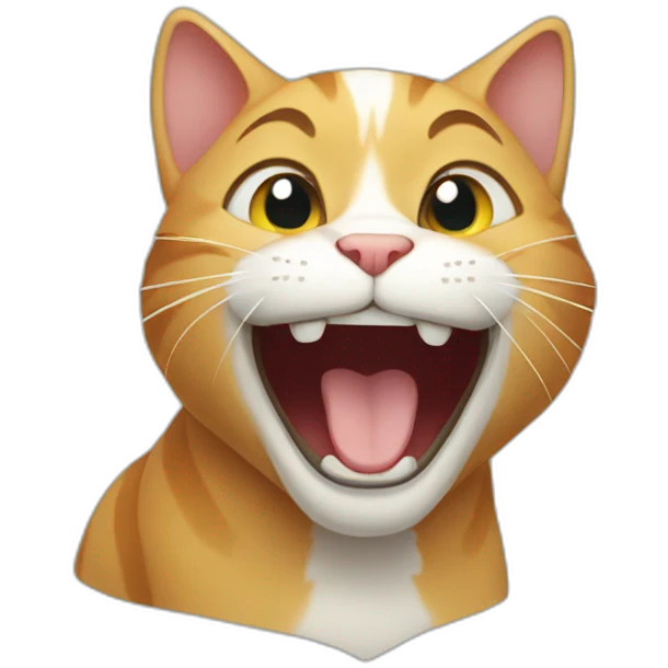 the cat laughs emoji
