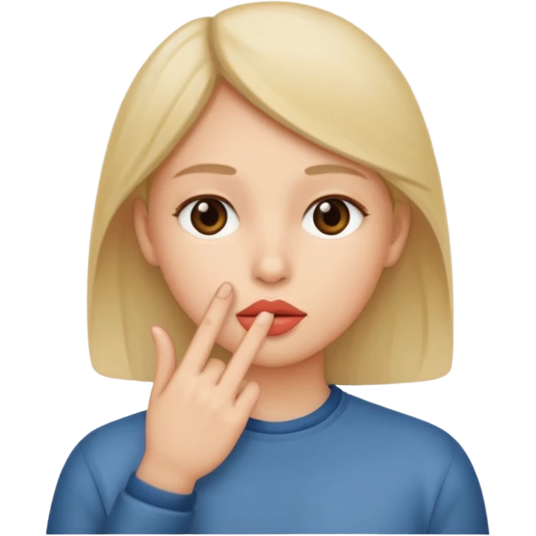 Shh emoji