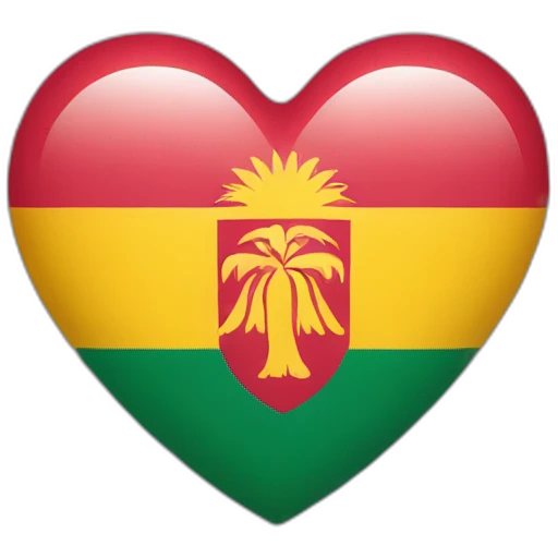 heart with srilankan flag emoji