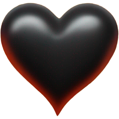 black heart with flames emoji