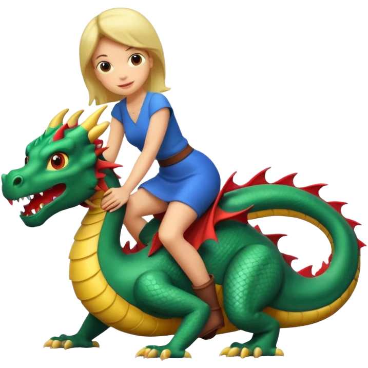 woman on the dragon emoji