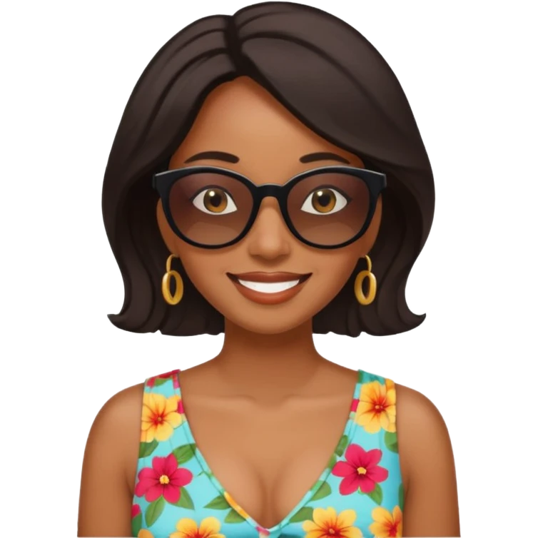 Black woman on vacay emoji