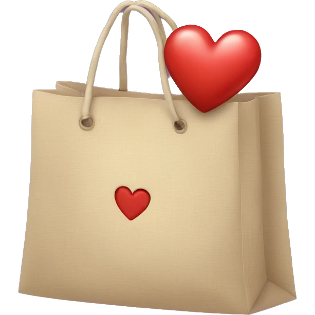 Heart with a bag emoji