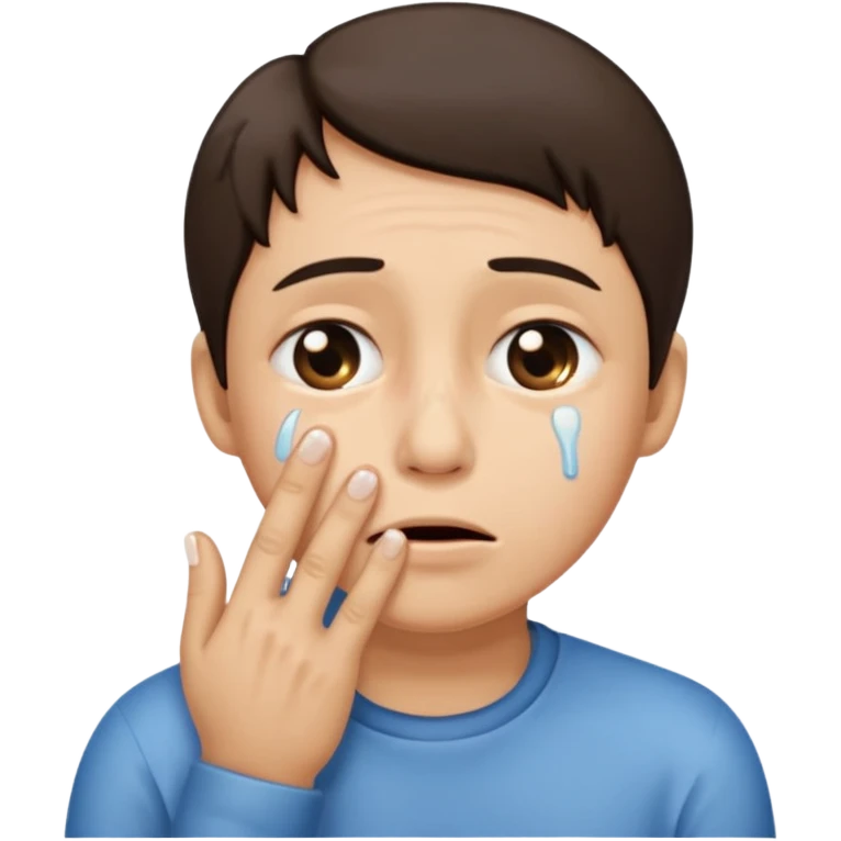 Pour la création de mon emoji place cet emoji 😭 au centre et ne le touche pas, puis fait tourner cet emoji 🤜 de 90 degrés à gauche et tu le met sur la bouche de l’emoji précédent . Et surtout ne modifie pas les emojis emoji