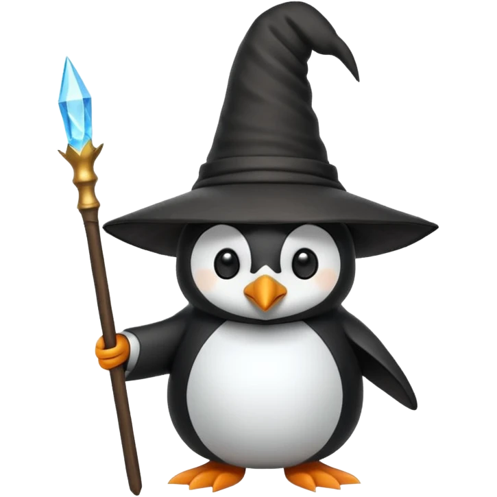 Penguin Wizard emoji