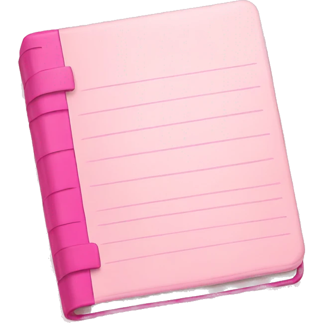 pink notebook emoji