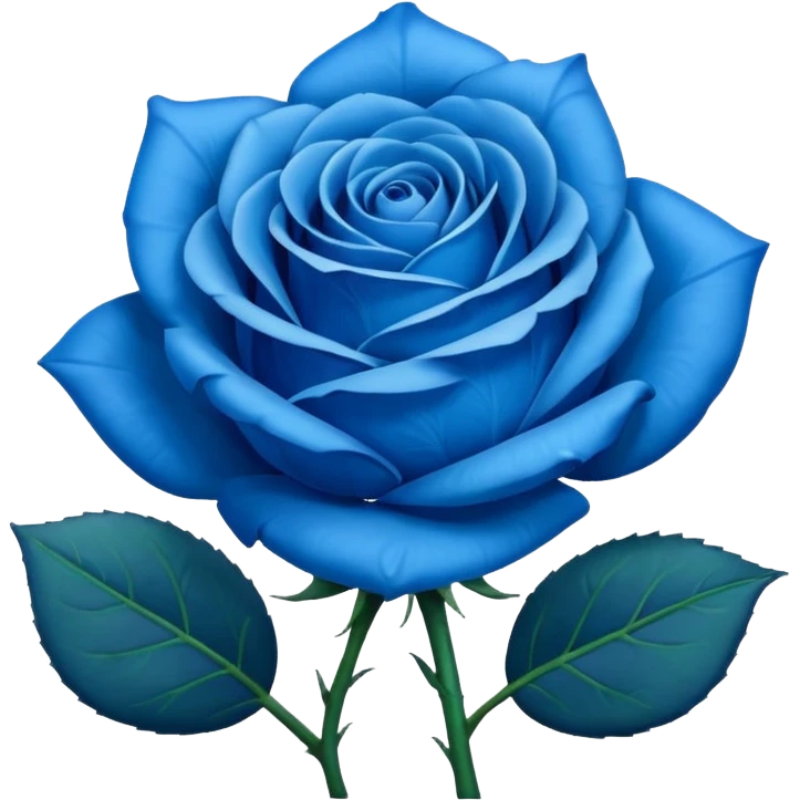 Emoji de una Rosa azul emoji