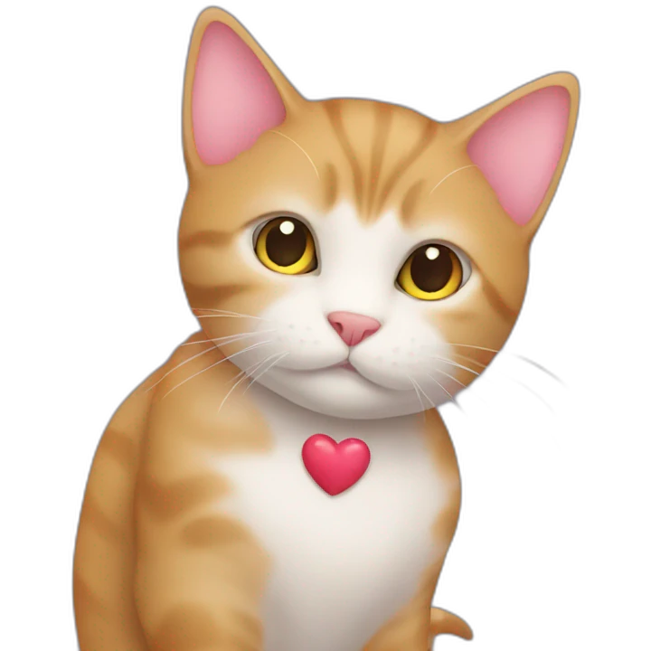 cat with heart emoji