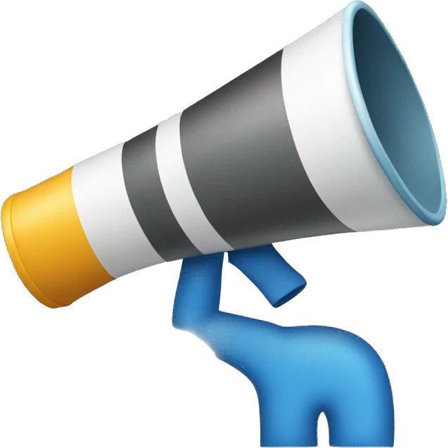 Marketing Icon featuring Graph or megaphone graphic emoji
