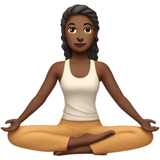 Apologetic yoga instructor  emoji