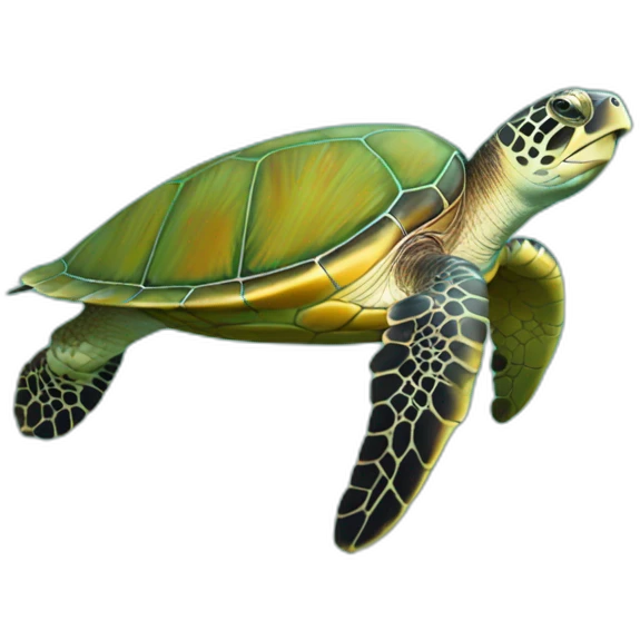 Green sea turtle emoji
