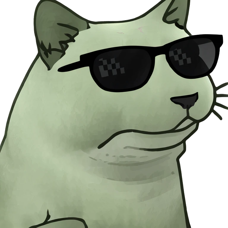 Cat with sunglasses emoji