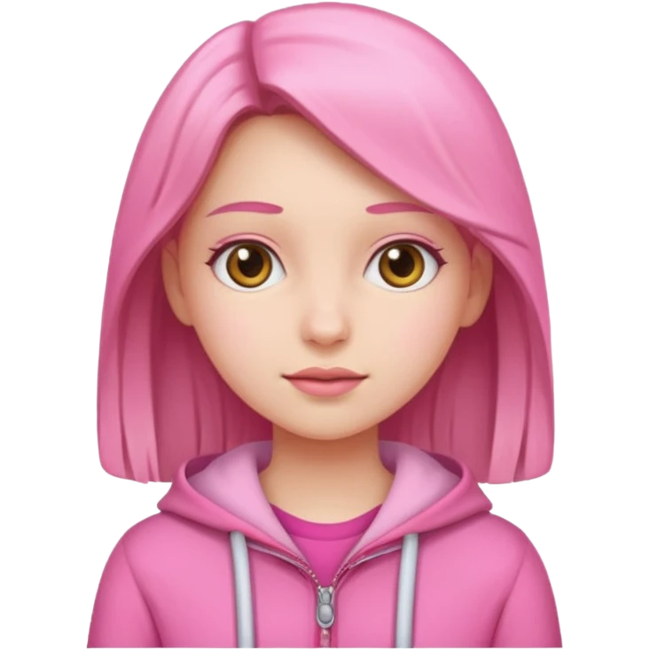 Girl with pink clothes  emoji