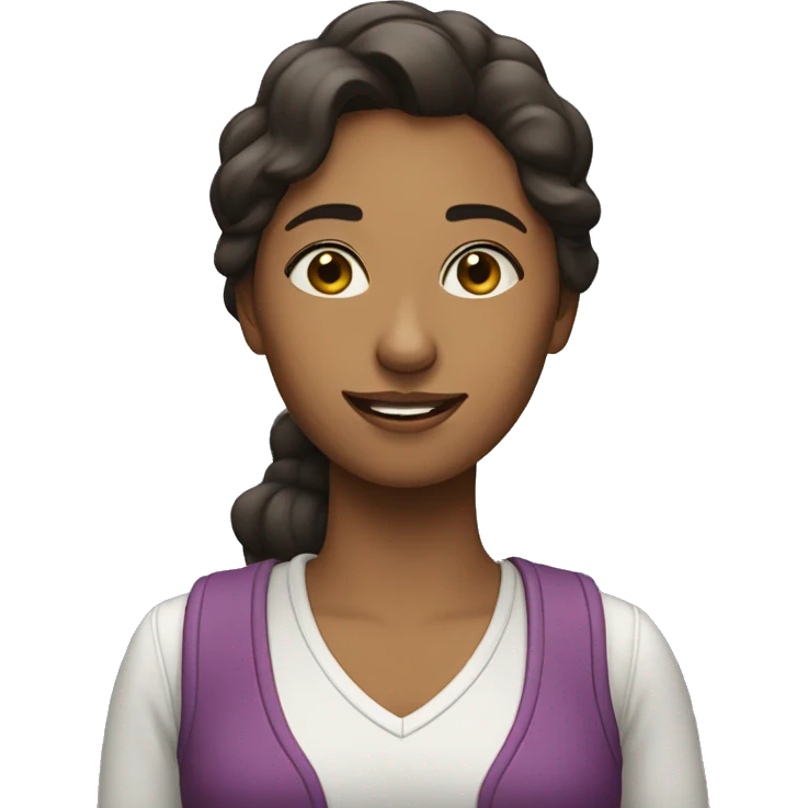 Mujer diciendo que si emoji