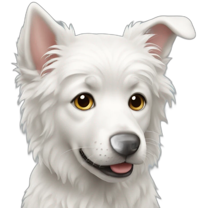 White dog emoji