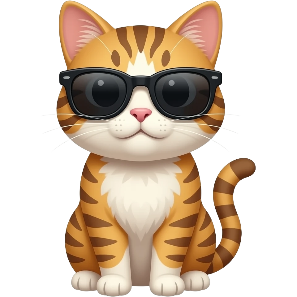 Cat wearing sunglasses emoji