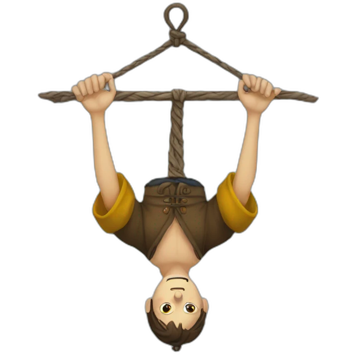 Hanged man emoji
