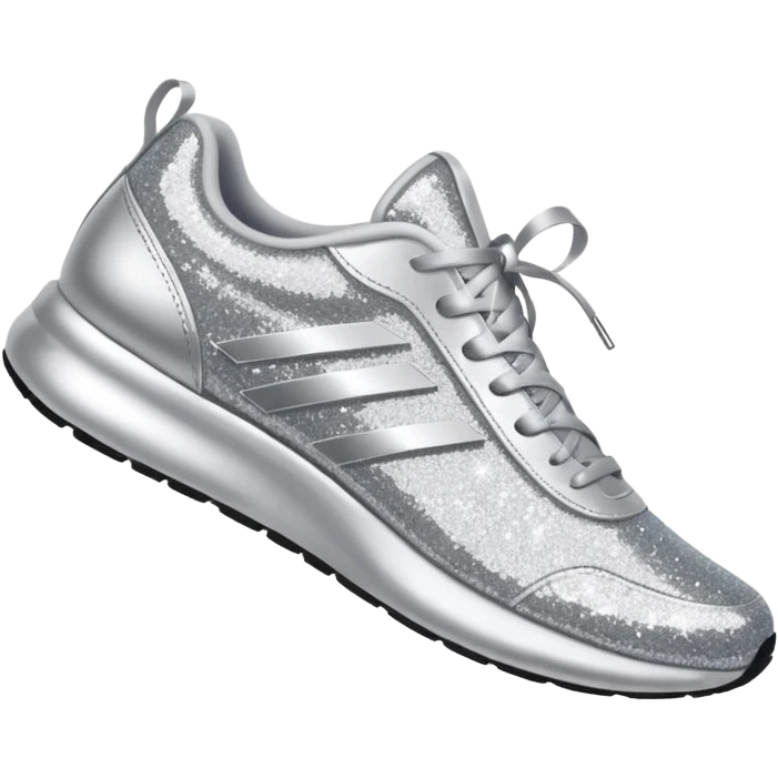 glitter running shoes no brand emoji