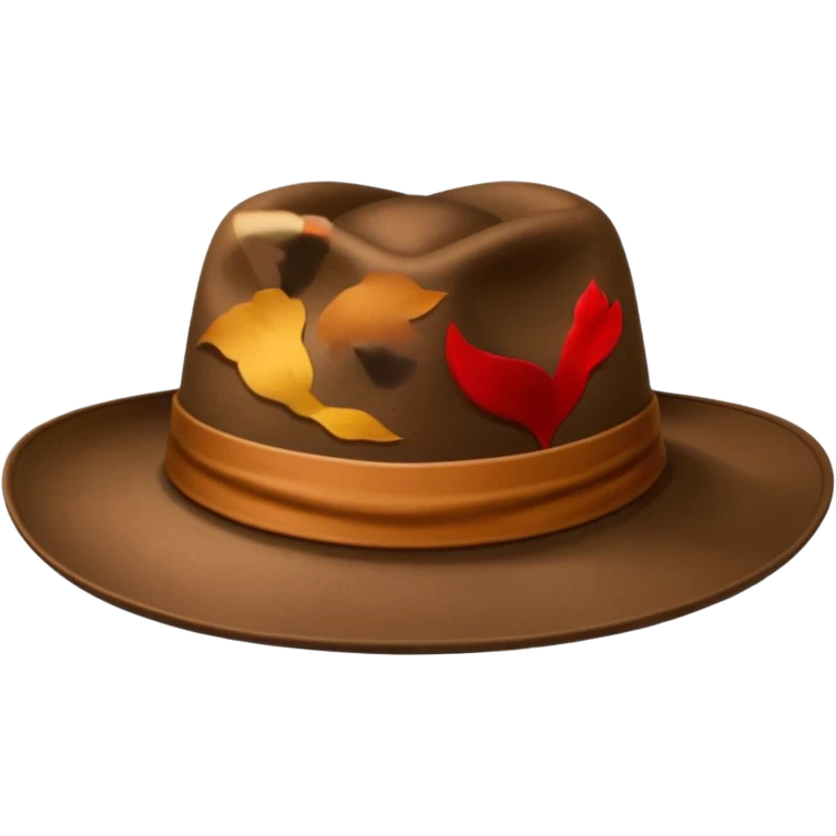 brown hat emoji