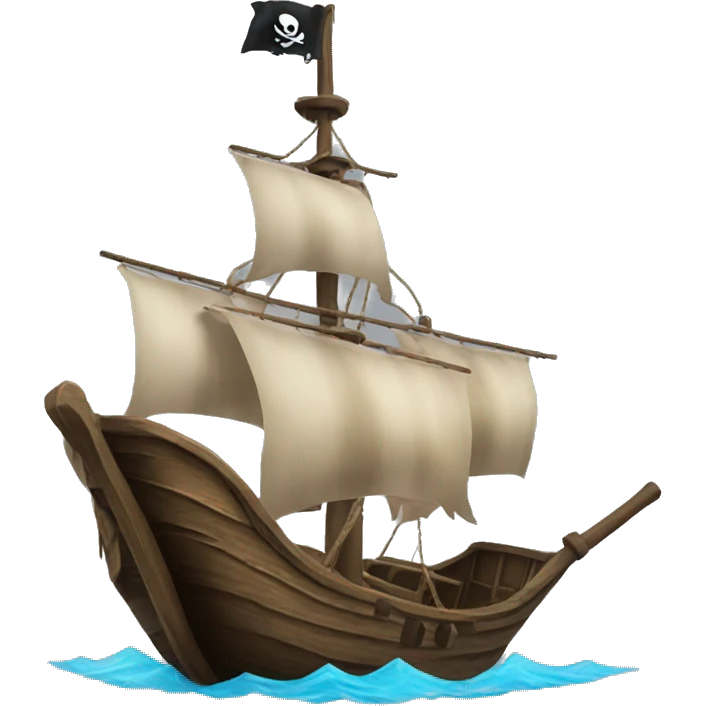pirate boat emoji
