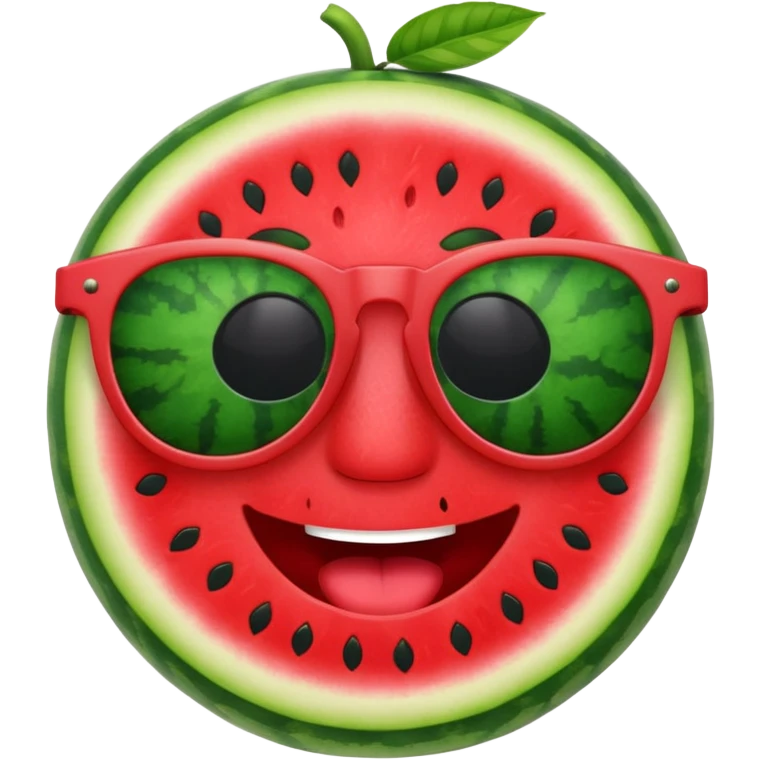 emoji tema agosto, colori allegri, anguria, occhiali da sole, relax emoji