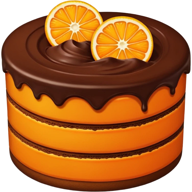 Orange chocolate dessert emoji