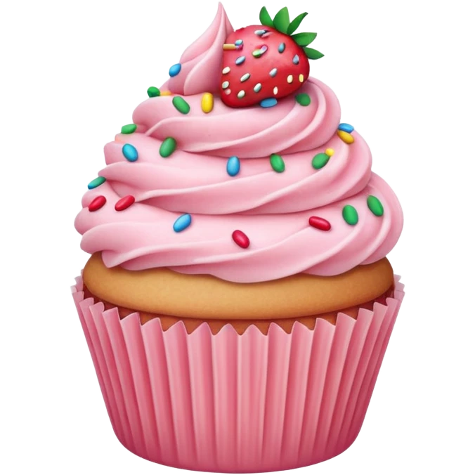 Strawberry cupcake  emoji
