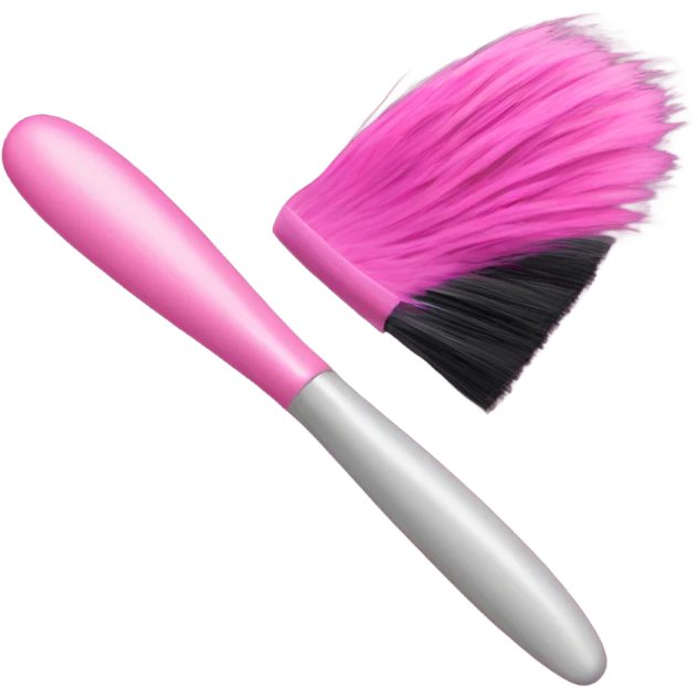 pink hair dye brush emoji