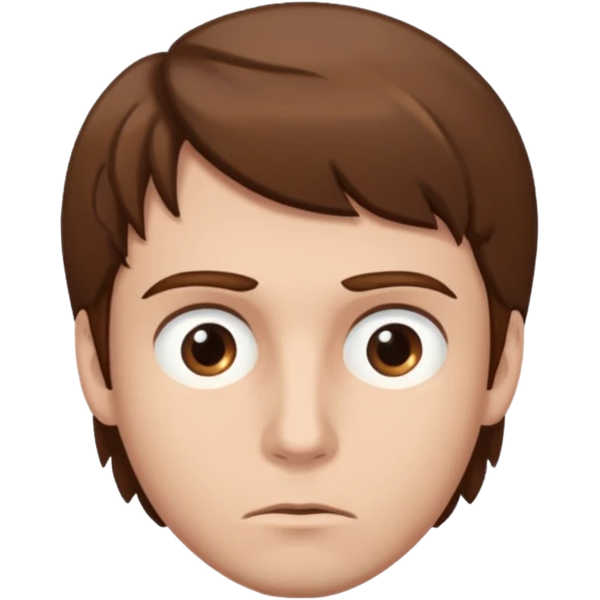 Mach mir einen trader an der börse mit braunen haaren mit einem fragenden blick emoji