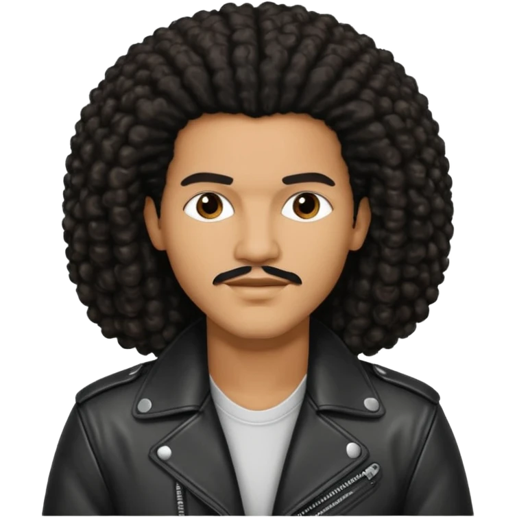 Bobby DeBarge (1956-1995) with long dark brown afro hair emoji