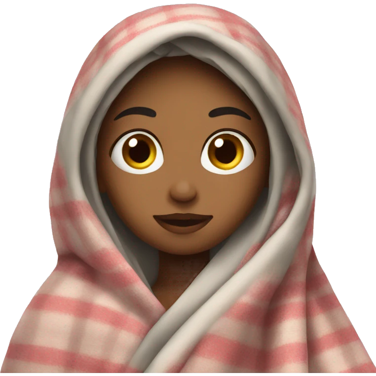 girl with blanket emoji