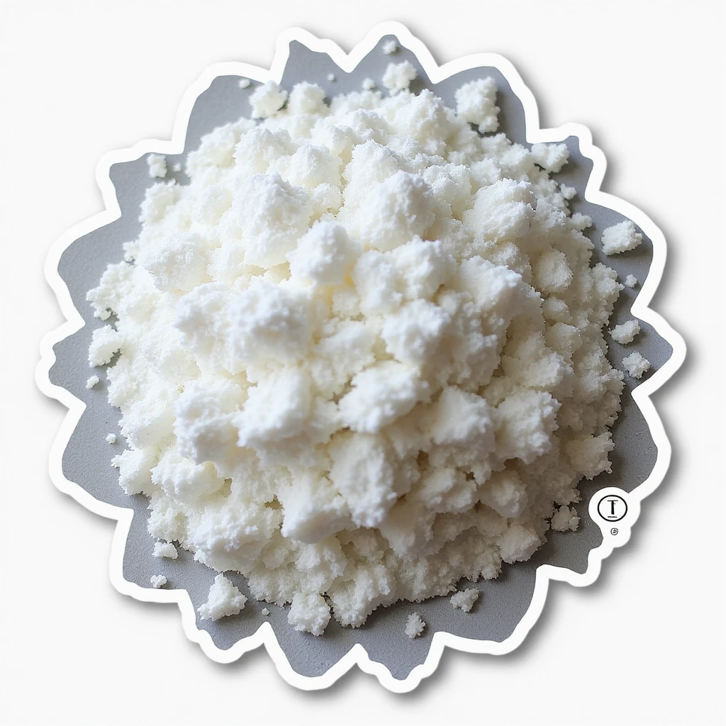 realistic sticker representing cocaine, photorealistic style, transparent background emoji