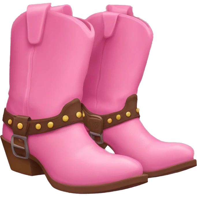 pink cowboy boot emoji