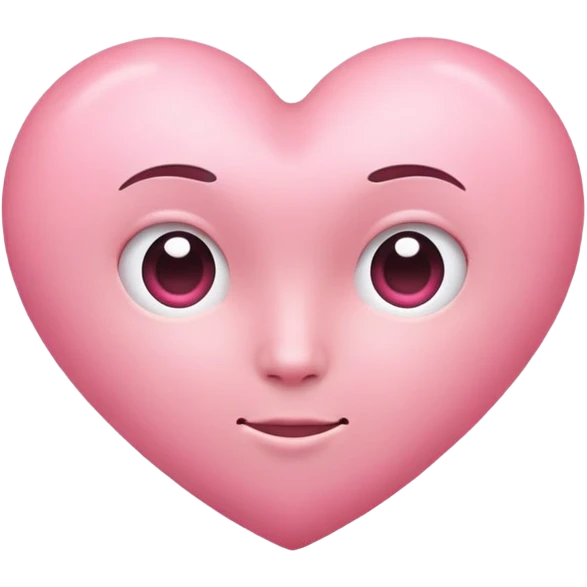 pink, heart-shaped head emoji