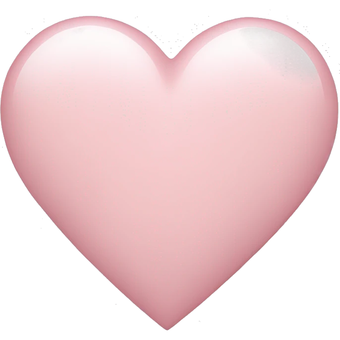 Pale pink heart emoji