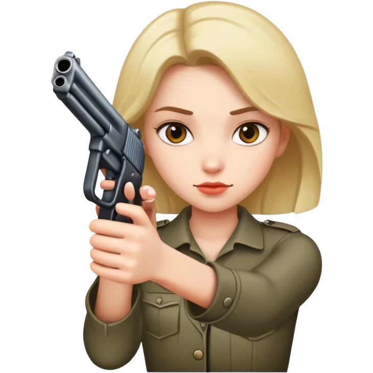 Gurl with gun emoji