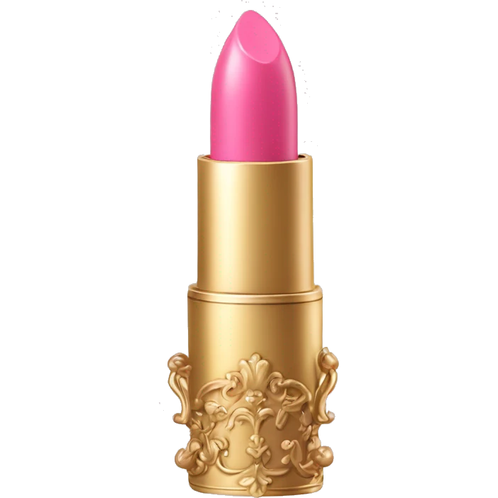 vintage rococo pink lipstick  emoji