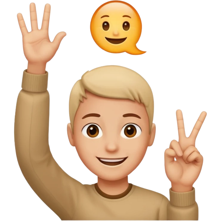 person making the 'OK' gesture above their head emoji