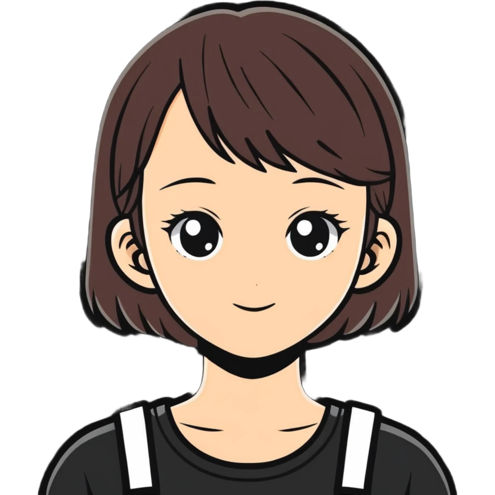 An aesthetic girl emoji