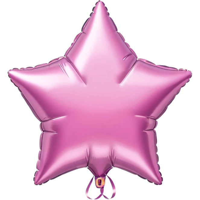 pink foil balloon star emoji