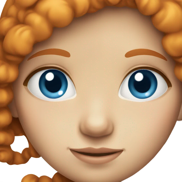 blue eyed ginger girl emoji