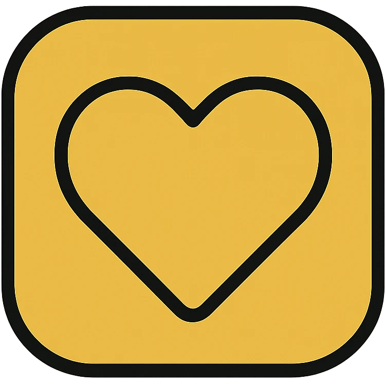 life icon in gold and black, modern Instagram look emoji