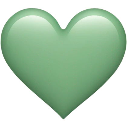 Sage green heart emoji