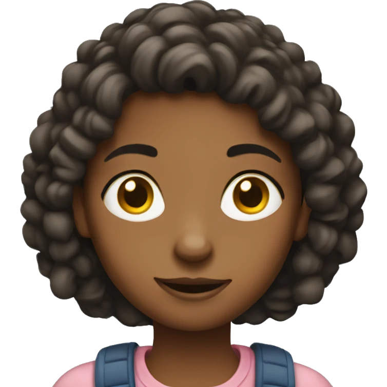 younger sister typing  emoji